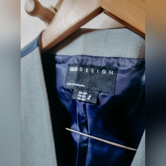 Asos‎ designs men's suite best grey and blue size 40" - Picture 2 of 4